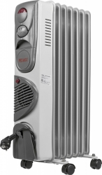 Радиатор масляный Ресанта ОМ-7НВ 1900Вт белый
