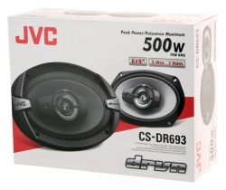 Колонки автомобильные JVC CS-DR693 500Вт 86дБ 4Ом 15x23см (6x9дюйм) (ком.:2кол.) коаксиальные трехполосные