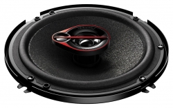 Колонки автомобильные Pioneer TS-R1651S-2 (без решетки) 300Вт 90дБ 4Ом 16.5см (6 1/2дюйм) (ком.:2кол.) коаксиальные трехполосные