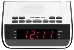 Радиобудильник Hyundai H-RCL100 белый