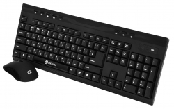 Клавиатура + мышь Oklick 280M черный беспроводная