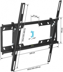 Кронштейн для телевизора Holder T4624-B черный 32 -55 макс.40кг настенный наклон