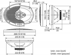 Колонки автомобильные Kenwood KFC-S6966