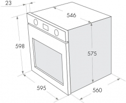 Духовой шкаф Газовый Maunfeld MGOG673B черный