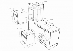 Духовой шкаф Газовый Maunfeld MGOG673B черный