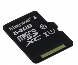 Карта памяти MicroSDXC Kingston 64Gb Canvas Select Plus class 10 SDCS2/64GBSP б/ад