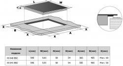 Индукционная варочная поверхность Weissgauff HI 640 BSC черный