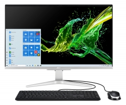 Моноблок Acer Aspire C27-962 27 Full HD i5 1035G1 (1)/8Gb/SSD256Gb/MX130 2Gb/Windows 10 Home/GbitEth/WiFi/BT/135W/клавиатура/мышь/серебристый 1920x108