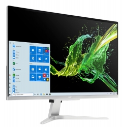 Моноблок Acer Aspire C27-962 27 Full HD i5 1035G1 (1)/8Gb/SSD256Gb/MX130 2Gb/Windows 10 Home/GbitEth/WiFi/BT/135W/клавиатура/мышь/серебристый 1920x108
