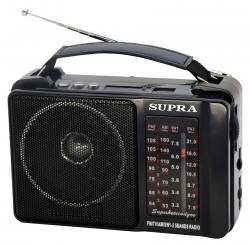 Радиоприемник портативный Supra ST-18U черный