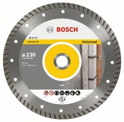 Алмазный диск универсальный Bosch Standard for Universal Turbo (2608602397) d=230мм d(посад.)=22.23мм (угловые шлифмашины)