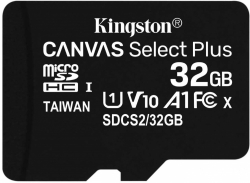 Карта памяти MicroSDHC Kingston 32Gb Canvas Select Plus class 10/ SDCS2/32GB б/ад