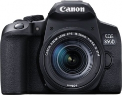 Зеркальный Фотоаппарат Canon EOS 850D черный 24.1Mpix EF-S 18-55mm f/4-5.6 IS STM 3 4K 4K SDXC Li-ion