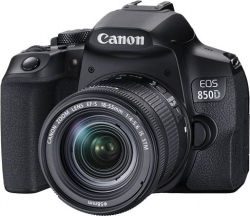 Зеркальный Фотоаппарат Canon EOS 850D черный 24.1Mpix EF-S 18-55mm f/4-5.6 IS STM 3 4K 4K SDXC Li-ion